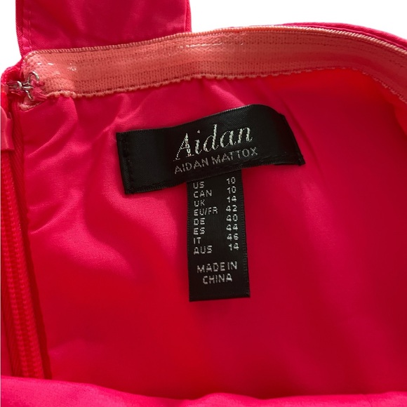 Adian by Adian Mattox One Shoulder Crepe Cutout Long Gown Size 10 - Picture 11 of 14